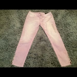 NWOT American Eagle Low R Womens Super Skinny Zip Side Ankle Jegging Sz 10 Reg